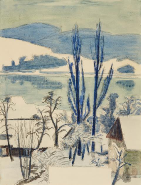 Erich Heckel - Winter am See