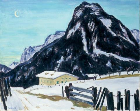 Arnold Balwé - Winterabend im Gebirge II