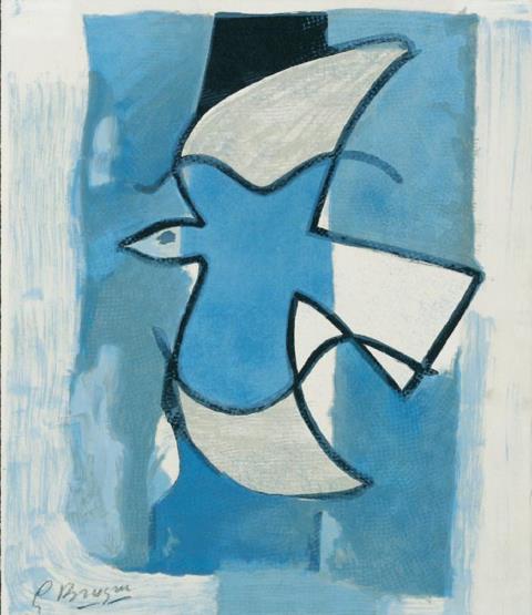 Georges Braque - L'Oiseau Bleu et Gris