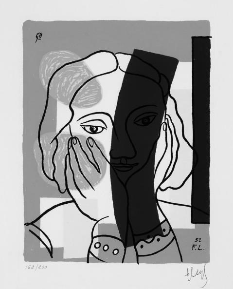 Nach Fernand Léger - Portrait de femme