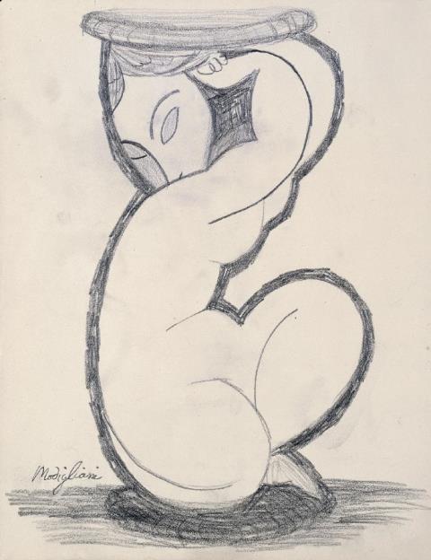 Amedeo Modigliani - Cariatide