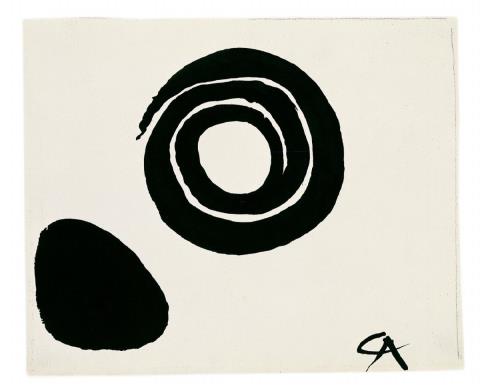 Alexander Calder - Spiral and Black Form