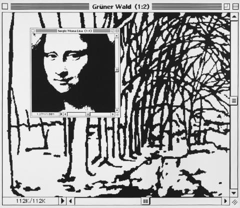 George Pusenkoff - Mona Lisa im weissen Wald