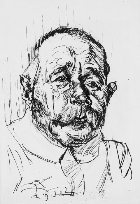 Ludwig Meidner - Männliches Porträt