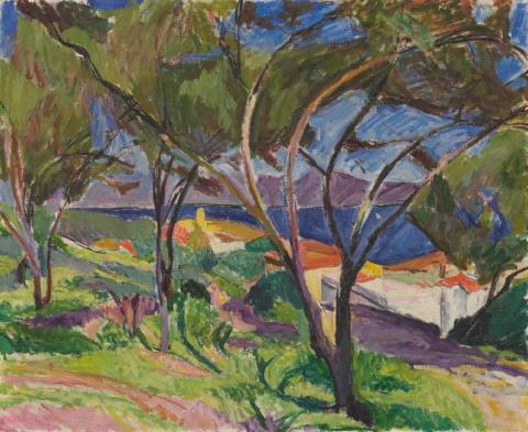Hans Purrmann - Landschaft bei Collioure