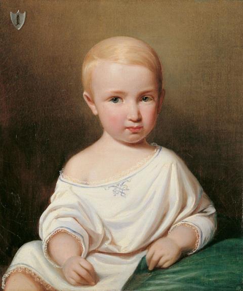 Theodor Hosemann - KINDERBILDNIS DES OTTO VON DER DECKEN (gest. 1853 im 7. Lebensjahr).