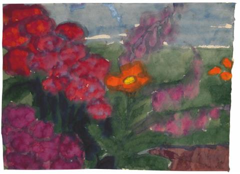 Emil Nolde - Rote Blüten