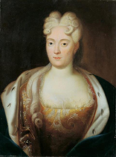 Süddeutscher Meister - FRANZISKA SIBYLLA AUGUSTA, MARKGRÄFIN VON BADEN-BADEN, PRINZESSIN VON SACHSEN-LAUENBURG ((1675-1733).