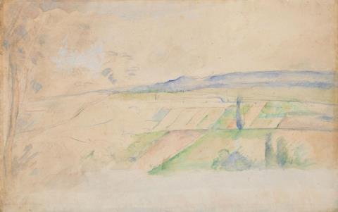 Paul Cezanne - Paysage (environs de Pontoise?)