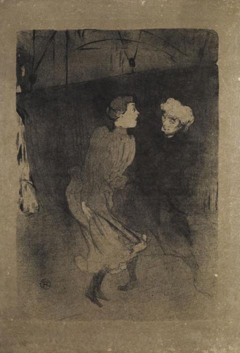 Henri de Toulouse-Lautrec - Répétition générale aux Folies-Bergère - Emilenne d'Alencon et Mariquita