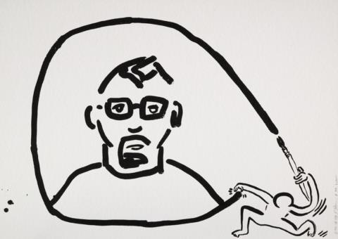 Keith Haring - OHNE TITEL (SELF-PORTRAIT)