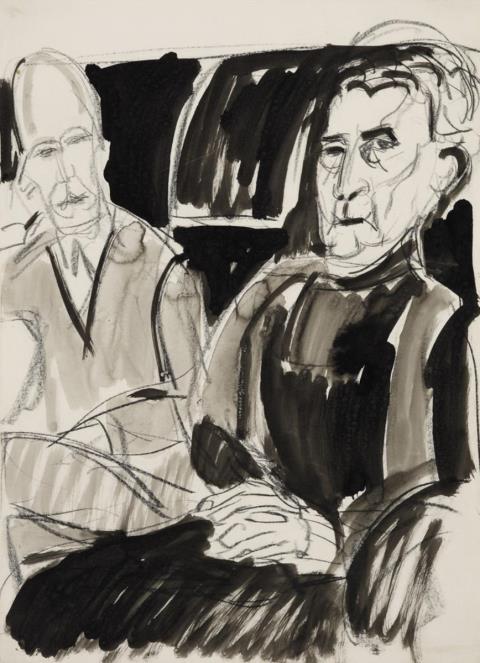 Ernst Ludwig Kirchner - Doppelbildnis (Dr. Frédéric Bauer mit seiner Mutter)