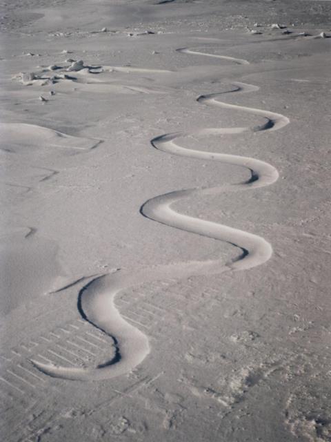 Andy Goldsworthy - 'SNOW DRIFT...'. GRISE FIORD, NWT