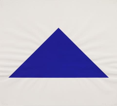 Blinky Palermo - Blaues Dreieck