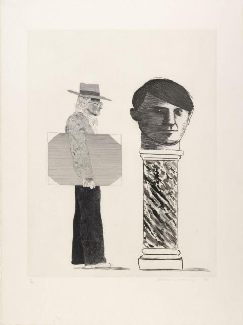 David Hockney - The Student: Homage to Picasso