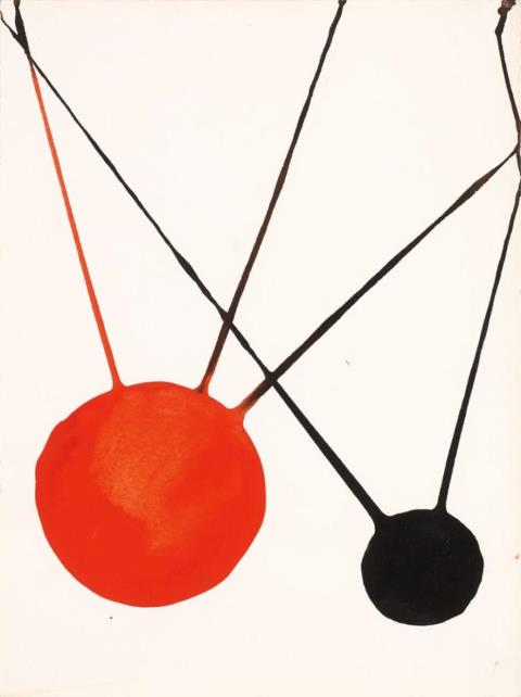 Alexander Calder - Ohne Titel (Circles and Lines)