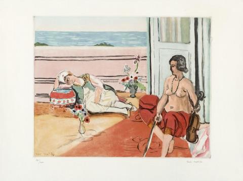 Henri Matisse - Odalisque sur la terrasse