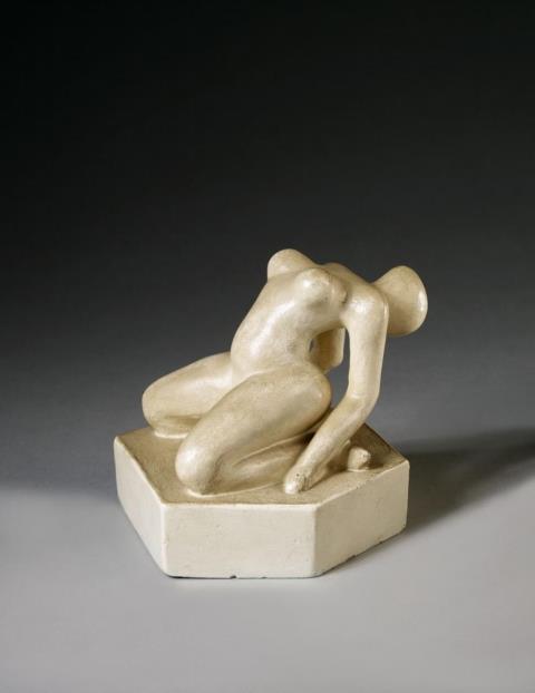 Hans Schmitz - Female Nude, bent backwards