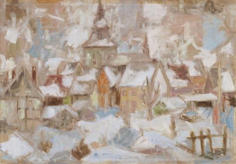Eberhard Viegener - Dorf im Schnee (Village in Snow)