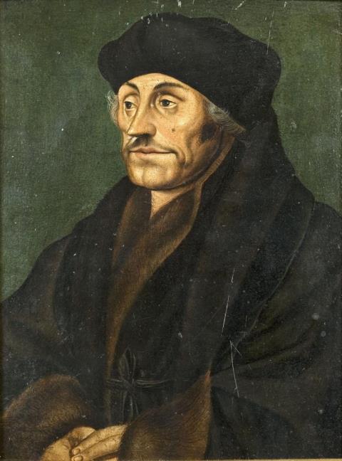 Hans Holbein the Younger - PORTRAIT OF ERASMUS OF ROTTERDAM