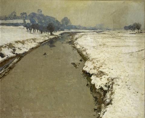 Max Clarenbach - LANDSCAPE NEAR WITTLAER IN THE WINTER