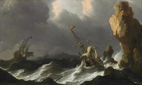 Aernout Smit - DUTCH SHIPS IN A STORM