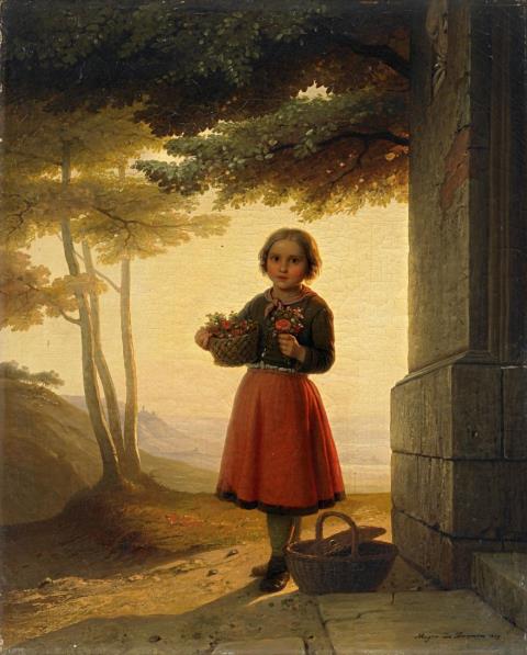 Johann Georg Meyer von Bremen - FLOWER GIRL