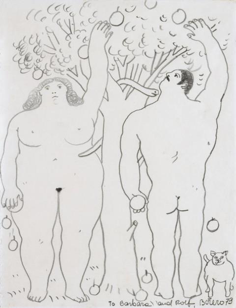 Fernando Botero - Untitled (Adam and Eve)