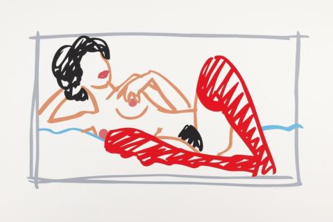 Tom Wesselmann - Fast Sketch and stocking Nude
