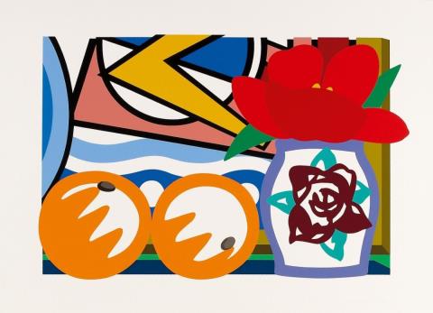 Tom Wesselmann - Still-Life with Lichtenstein and two Oranges
