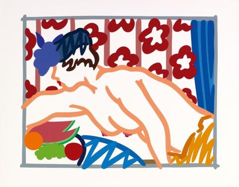 Tom Wesselmann - Judy reaching over Table