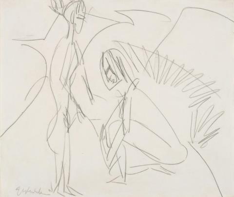 Ernst Ludwig Kirchner - Badende in den Dünen (Bathers in Dunes)