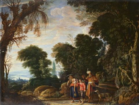 David Teniers the Elder - LANDSCAPE WITH THE REPUDIATION OF HAGAR