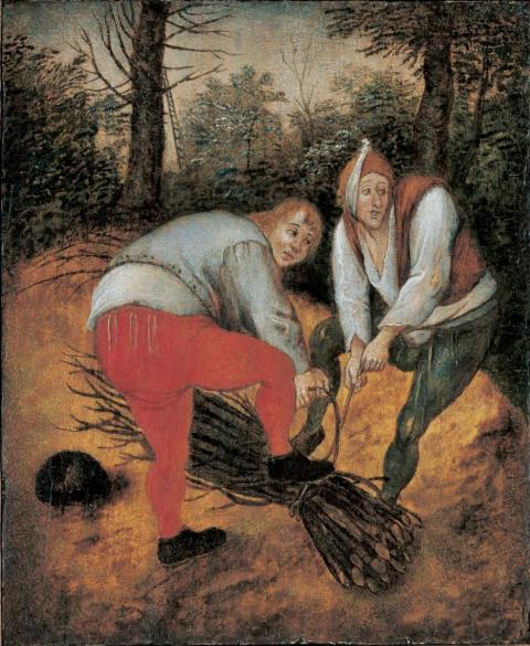 Pieter Brueghel the Younger - PEASENTS COLLECTING BRUSHWOOD