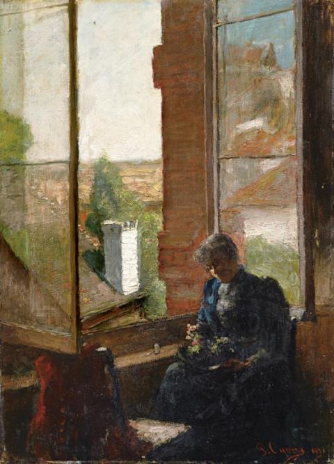 Pieter Oyens - WOMAN AT THE WINDOW