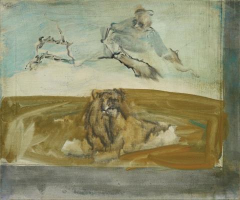 Siegfried Anzinger - Untitled (Lion)