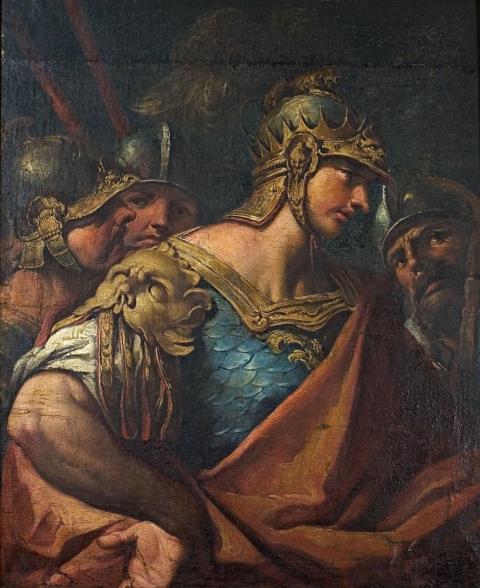 Venezianischer Meister um 1700 - SZENE AUS DER RÖMISCHEN GESCHICHTE (GROSSMUT DES SCIPIO?)
