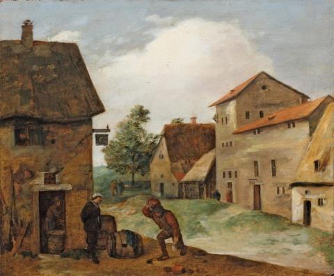 Adriaen Brouwer - TWO PEASANTS AT A TAVERN