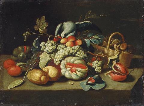 Jan van Kessel the Elder, in the manner of - A PAIR OF STILL LIFES WITH FRUITS AND VEGETABLES