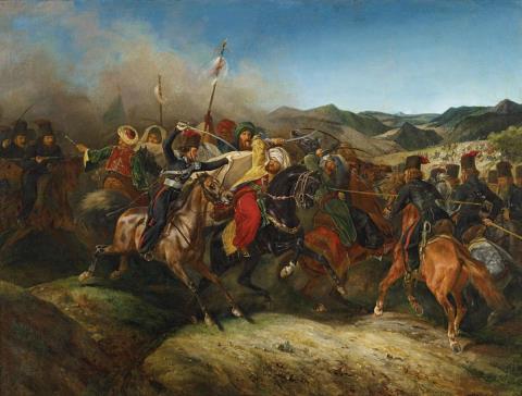 Horace Vernet - BATTLE DURING THE RUSSO-TURKISH WAR