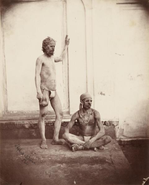  Shepherd & Robertson - UDÂSEES (FAKEERS). AN INDIAN CARRIAGE + PAIR. RAJPOOTS