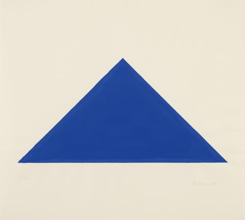 Blinky Palermo - Blaues Dreieck (Blue triangle)