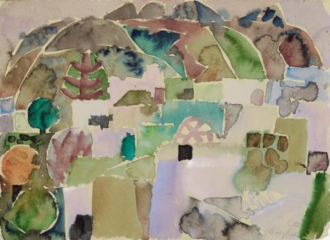 Eduard Bargheer - Landschaft auf Ischia (Landscape on Ischia)