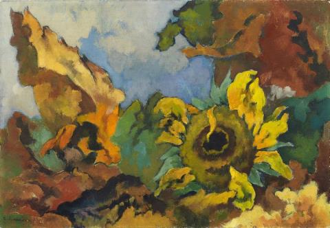 Heinrich Nauen - Sonnenblumen (Sunflowers)