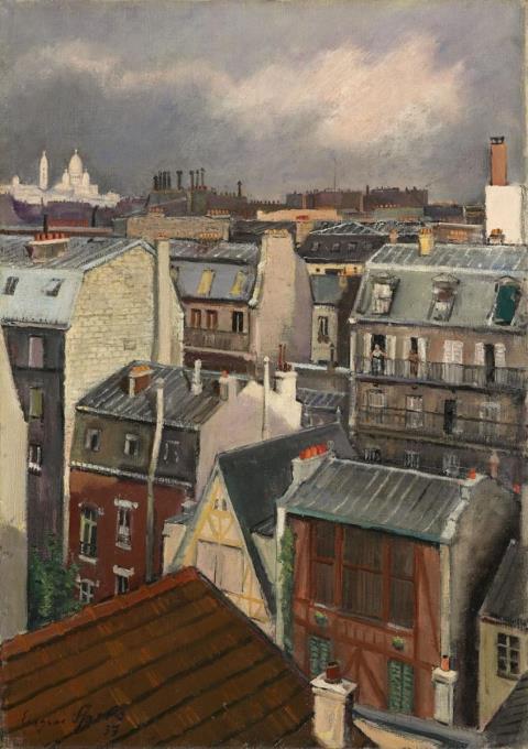 Eugen Spiro - Dächer in Paris (Roofs in Paris)