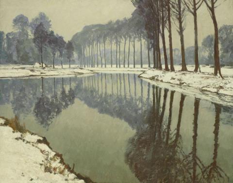 Max Clarenbach - WINTER AT THE RIVER ERFT