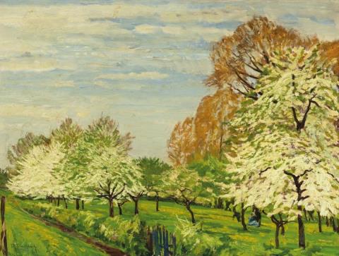 Max Clarenbach - BLOSSOMING FRUIT TREES
