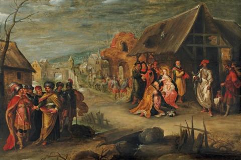 Frans Francken the Younger and workshop - ADORATION OF THE MAGI