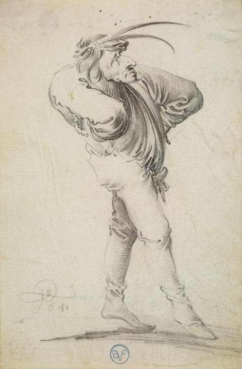 Pieter Jansz Quast - CARICATURE OF A DANCING MAN