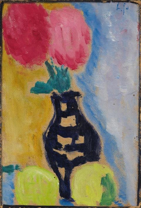Alexej von Jawlensky - Grosses Stilleben: Zwei Rosen, 1932/N. 1 (Large Still-Life: Two Roses, 1932/N. 1)